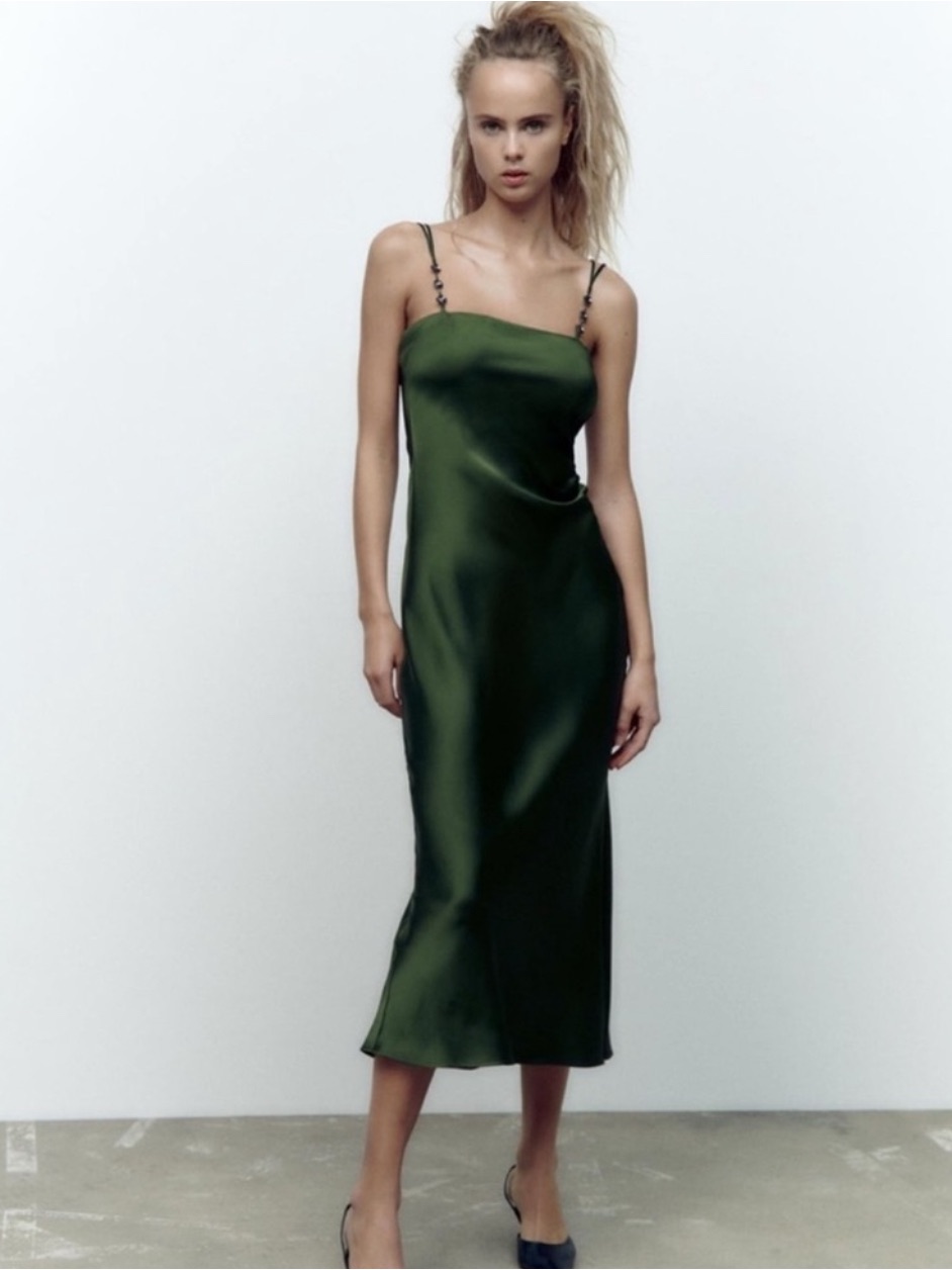 Zara - Silk Slip Dress